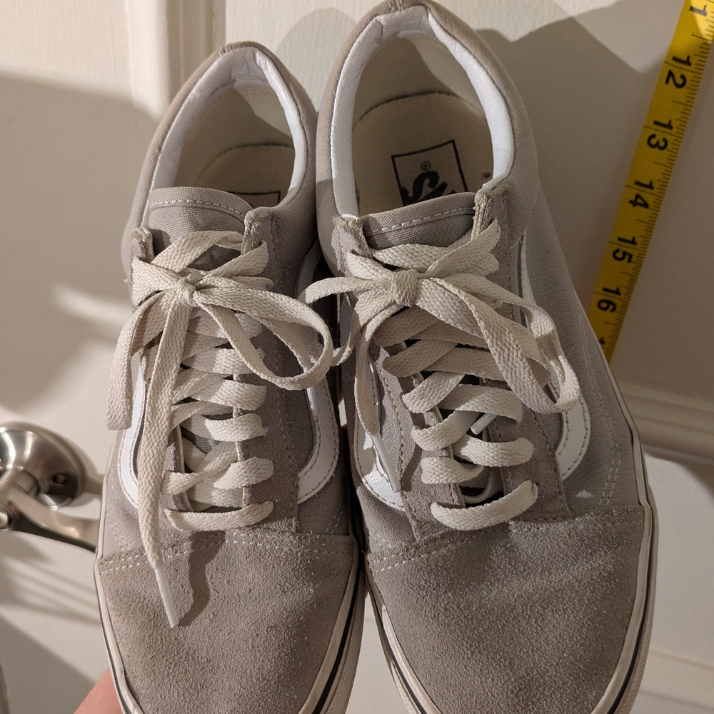 Vans Gray and White Women's Sneakers